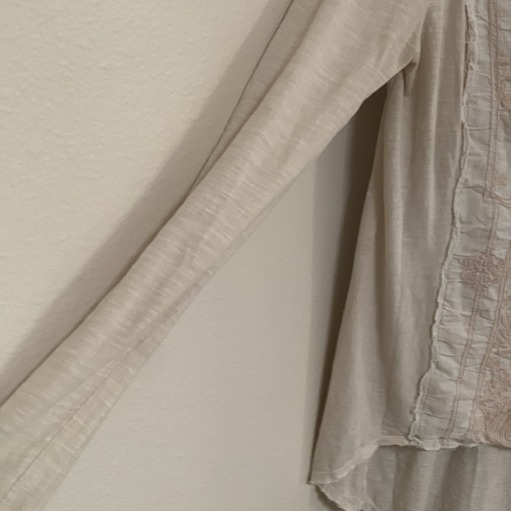 Free People vintage top, long sleeves, beige/off white - Picture 2 of 5